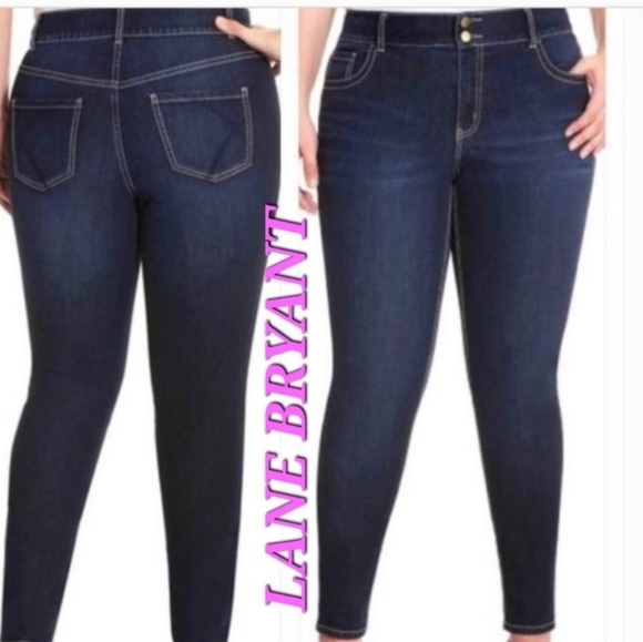 Lane BryantTighter Tummy Technology skinny jeans Sz 16 Short Exc condition - Picture 1 of 15